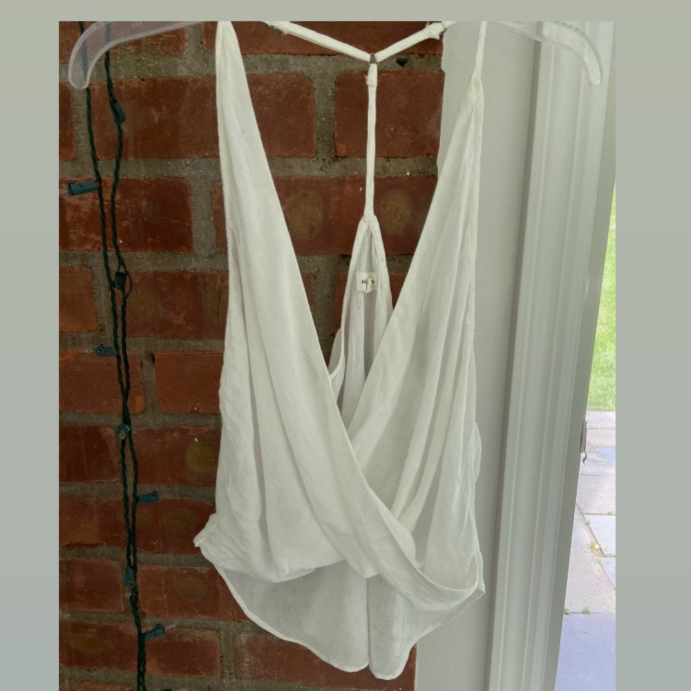 Urban Outfitters White Cross Tank